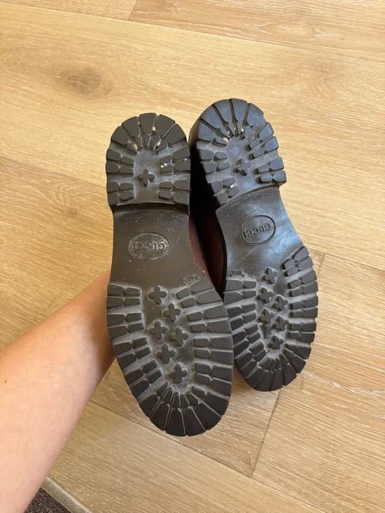 Gucci Brown Leather Horsebit Loafers - Picture 2 of 6